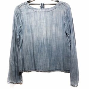 Anthropologie Blue Long Sleeve Top